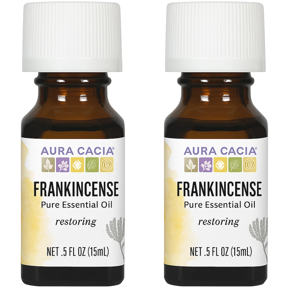 Aura Cacia 100 Percent Pure Frankincense Essential Oil 5 Ounce 3 per Case.