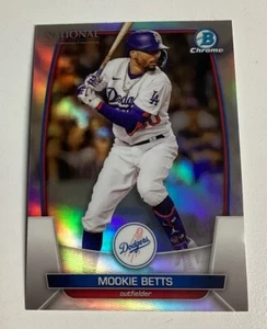 2023 Bowman Chrome MOOKIE BETTS NSCC National Refractor Card Los Angeles Dodgers - Picture 1 of 2