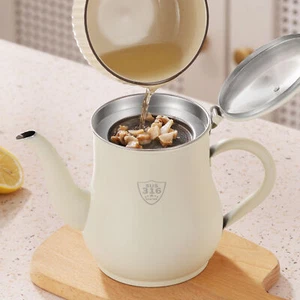 lL Bacon Grease Oil Container Keeper Storage Can with Stainless Steel Strainer - Picture 1 of 12