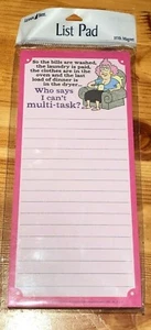 LEANIN TREE Who says I can't Multi-task Magnetic List Note Pad~61717~NEW #2808 - Picture 1 of 2