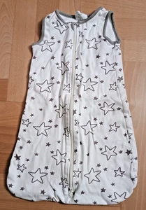 Schlafsack von Papagino | weiß mit grauen Sternen | 70 cm - Bild 1 von 3