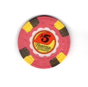 $5 FRONTIER HOTEL CASINO POKER CHIP-- - Picture 1 of 2