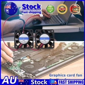 2 Pcs DC 12V Brushless Fan 4010 Cooler Fan 4CM 2 Pin for Chassis Graphics Card - Picture 1 of 8