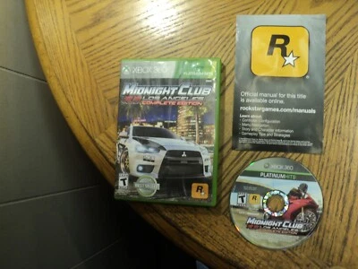 Midnight Club: Los Angles  Platium Hits (Microsoft XBox 360, 2001) Complete - Image 1 of 4