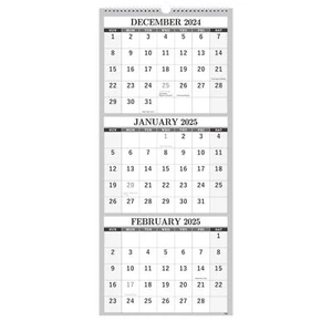 2025 Wall Calendar โ 3 Month Calendar Vertical Display 3-Month Wall Calendar ... - Picture 1 of 7