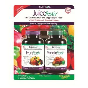 Natrol JuiceFestiv, 240 Capsules (120 FruitFestiv and 120... 