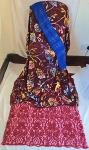 Somali Dirac / African Dress Yemeni party Maqmal Beautiful Dirac Full Set Of 3 - Picture 1 of 16