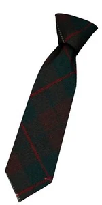 Boys Wool Tie in Scottish Woven MacKinnon Hunting Modern Tartan - Picture 1 of 2