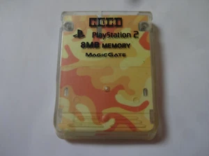 HORI Playstation 2 Memory Card 8MB "Meisai Yellow" 2003 4961818001954 From Japan - Picture 1 of 7