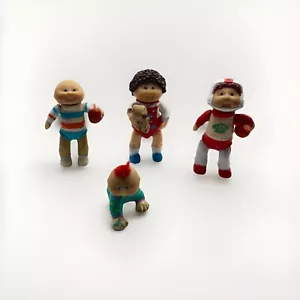 LOT of 4 Vintage 1984 Cabbage Patch Kids Poseable Figures Dolls CPK Babies 1980s - Picture 1 of 13