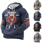 Casual and Breathable Men's Hoodie Sweatshirt Pullover Top with 3D Print