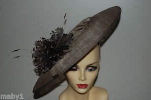 Taupe Fascinator for sale | eBay