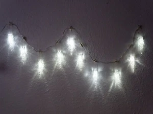 Endres Lichterkette Eiszapfen LED 10 x 0,07 W / Fensterdeko Weihnachten E99139 - Bild 1 von 5