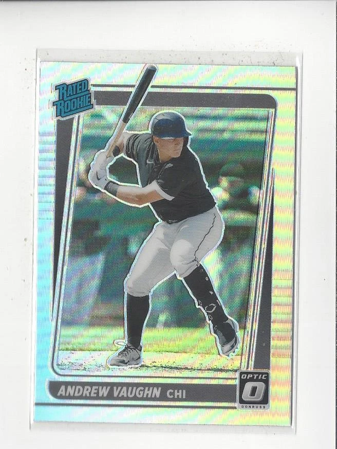 2021 Donruss Optic Holo Prizm #116 Andrew Vaughn RR RC Rookie White Sox - Image 1 of 1