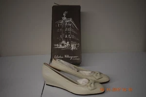 NIB Salvatore Ferragamo Shoes Brown Havana Calf Flats Size 8.5 AAA Leather Chub - Picture 1 of 8