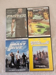 "Fast and furious" 4 Movie Lot, Action Street Racing Heists Spices Family (DVD) - Picture 1 of 10