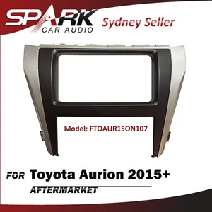 KIT FACIAL DOBLE 2 DIN Panel Fascia Placa de tablero para Toyota Aurion 2015+ CT - Imagen 1 de 1