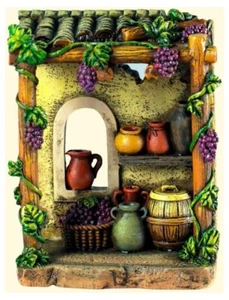 Pesebre Rossi-Rosa - Bottega Osteria Cm. 8X5X10 En Resina - Picture 1 of 1