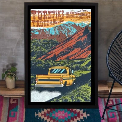 Turnpike Troubadours Red Rocks Amphitheater Morrison, CO May 9, 2024 Poster Gift - Image 1 of 4
