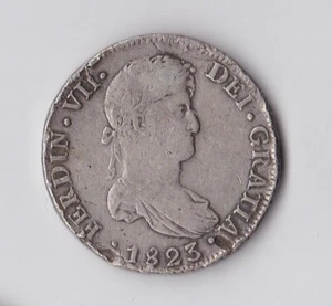 Bolivien 1823 8 echte Münzen KM# 84, Erhaltung siehe Scans - Bild 1 von 2