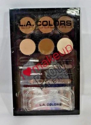 L.A.Colors Eye Brow Palette with Stencils Light Medium Kit  TF - Image 1 of 2