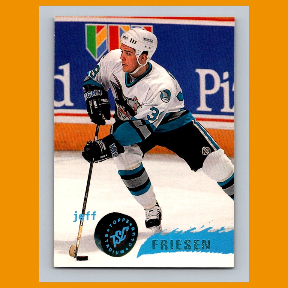 Jeff Friesen #106 1995 Stadium Club San Jose Sharks Hockey Card NHL NM - Image 1 of 3