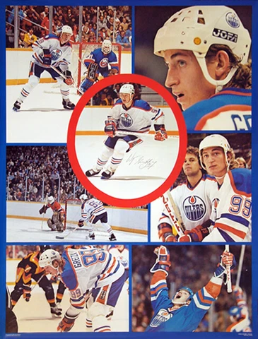 Wayne Gretzky Edmonton Oilers CAMPUS CRAFT 1980 Vintage Original NHL Wall POSTER Cover