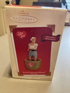 Hallmark Keepsake Christmas Ornament I Love Lucy LUCY'S ITALIAN MOVIE 2003 vtg - Picture 1 of 9