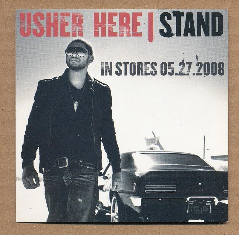 Usher - Here I Stand RARE promo sticker 2008 - Image 1 of 1