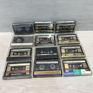 Maxell XLII 90 Audio Cassettes Japan + TDK & Sony Used Pre-Recorded Lot of 12