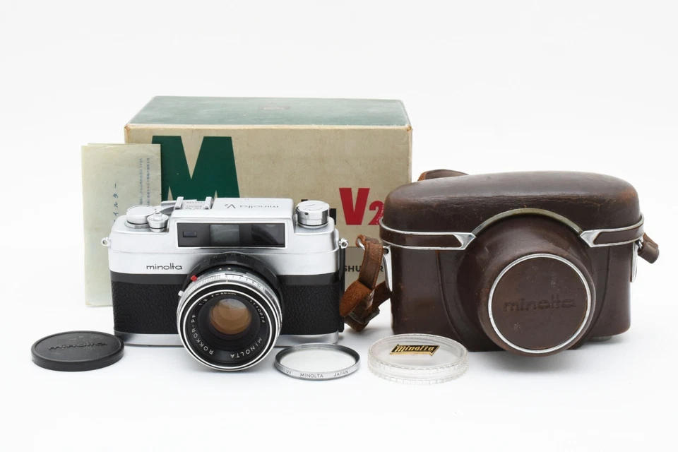 🚀🎁《MINT in BOX》Minolta V2 Rangefinder 35mm Film Camera w/ 45mm F/2 Lens JAPAN✈ - Image 1 of 4