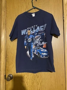 Camiseta Chase Authentic s Rusty Wallace Penske Racing South Dos Caras Med Negra - Imagen 1 de 8