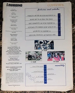 Lowriding Magazine Early Spring 1995 No Front Or Back Cover Monthly Publication - Picture 1 of 1