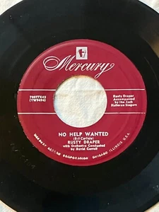 Rusty Draper - No Help Wanted / Texarkana Baby - Mercury 45 rpm - Picture 1 of 2