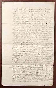 Petición legal de 1814 sobre sucesión de tierras y disputa de cancillería, Edimburgo - Imagen 1 de 3