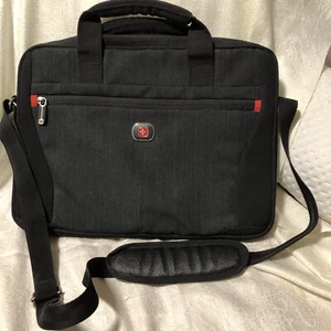 Wenger Swiss Gear 14” Slimcase Legacy Laptop Carry-On Briefcase Black & Gray New - Picture 1 of 8