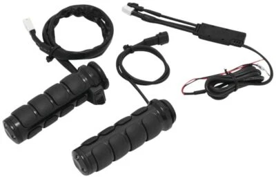 Kuryakyn Heated Black Throttle-By-Wire ISO-Grips 6472 - Image 1 of 3