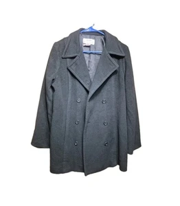 Saks Fifth Avenue Cashmere Collection Damen Peacoat Jacke Gr. M schwarz 100% - Bild 1 von 7