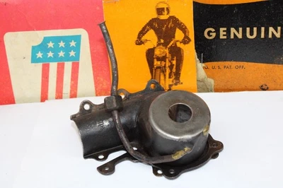 1938-47 Harley-Davidson EL FL Knucklehead Cylinder Head Rocker Cover Tin - Image 1 of 4