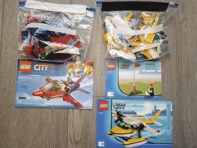 LEGO 3178 гидросамолет и 60177 авиашоу реактивный самолет в комплекте с инструкциями - Изображение 1 из 4