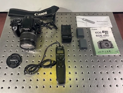 Canon Rebel XTi DSLR Camera with EF-S 18-55mm f/3.5-5.6 Lens - Black - Bundle - Image 1 of 4