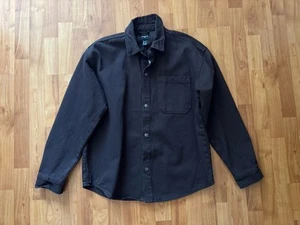 Neu mit Etikett Forever 21 Herren Espresso Braun Baumwolle Jacke Größe Small Oversized - Bild 1 von 8