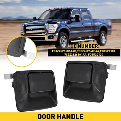 Manija trasera R exterior L y puerta apta para Ford F-250 Super Duty 1999-2016 2 piezas texto negro Foto 1 de 4