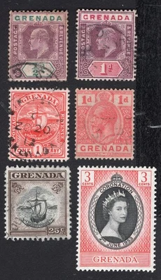Гренада 1902-53 марки SG #57-191 MH/б/у - Изображение 1 из 2