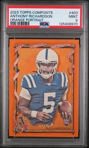 2023 Topps Compuesto Anthony Richardson Retrato Naranja/25 PSA 9 Como Nuevo RC Colts - Imagen 1 de 2
