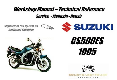 Suzuki GS500ES GS500 ES Service Repair Workshop Manual USB 1995 - Image 1 of 4