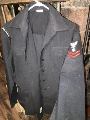 U S Navy Shirt Trousers Personal man 2nd Class Persuppact New London Woman Waves - Image 1 of 4