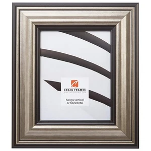 Sonora, Aged Silver and Black Picture Frame, 16 by 20-Inch - Picture 1 of 5