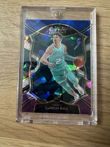 Lamelo Ball 2020 Panini Select Blue White Purple Cracked Ice Prizm RC Rookie - Bild 1 von 2