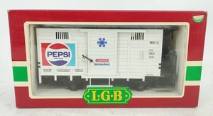 LGB 4031 Pepsi Cola Boxcar Modelo Tren Escala G en OB - Imagen 1 de 2